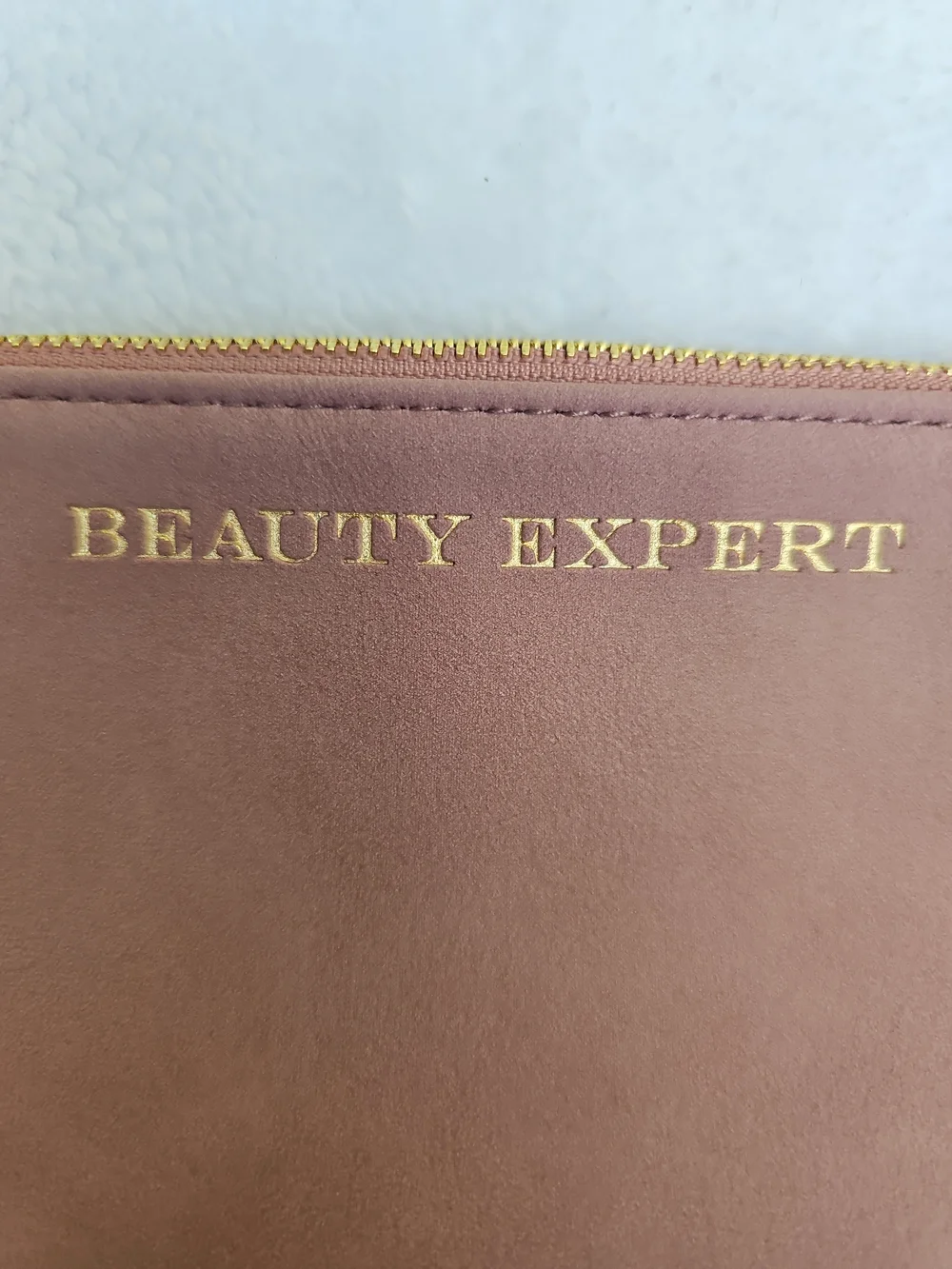 Beauty Expert Blush Pink Makeup Bag Travel Cosmetic Wristlet Pouch